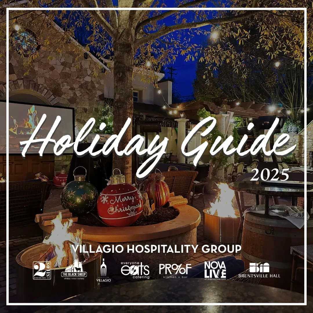 The Holiday Guide cover for all Villagio Hospitality Group locations in Manassas